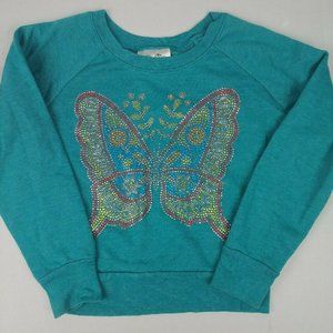 SIGNORELLI Sequin Girls Sweatshirt Butterfly Gems